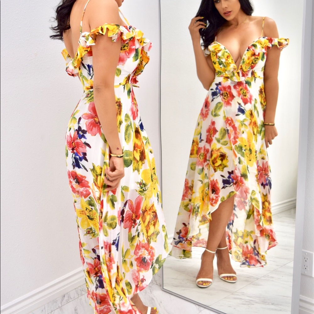 Flowy flowered dress